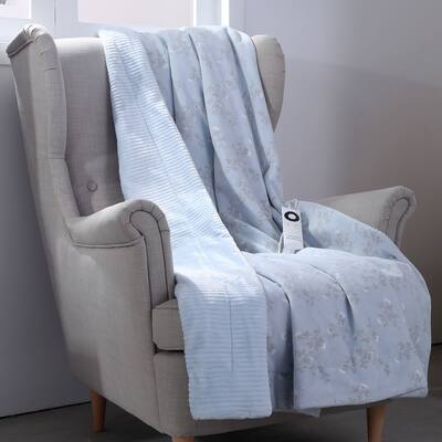 Berkshire Blankets Floral Branches Heated Throw with Intellisense