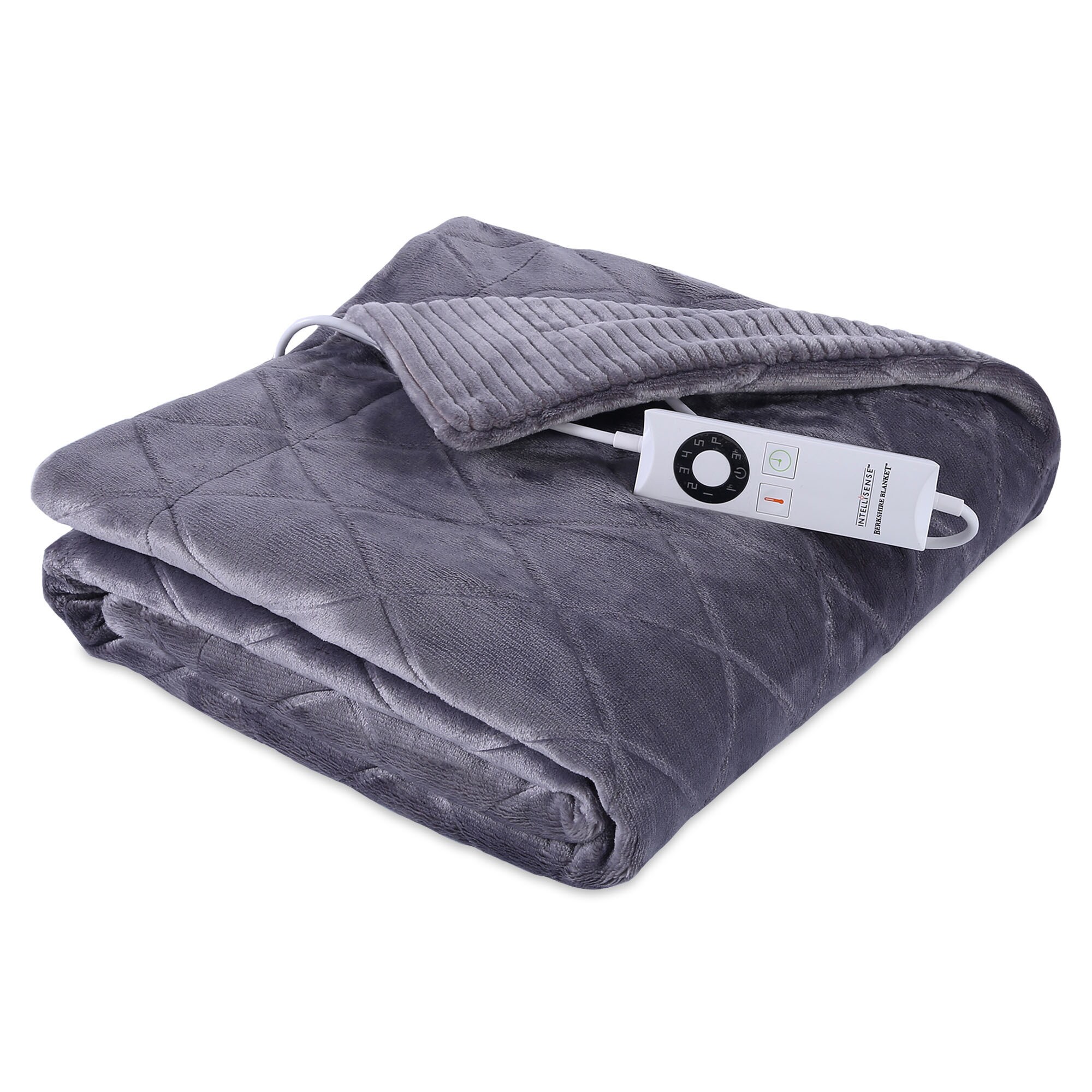 Shop Berkshire Blanket Embossed Diamond Heated Throw with Intellisense