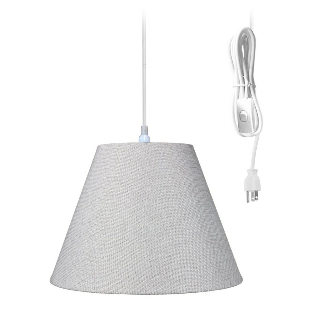 White Canopy Kit By Home Concept Convert Plug In Swag Pendant To Hardwire Ceiling Light In Seconds