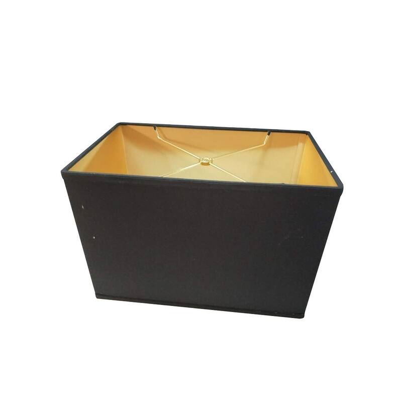 Black Rectangular Drum Softback Lampshade (14x8) (14x8) x 10