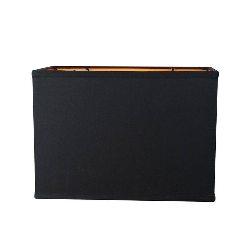 Black Rectangular Drum Softback Lampshade (14x8) (14x8) x 10
