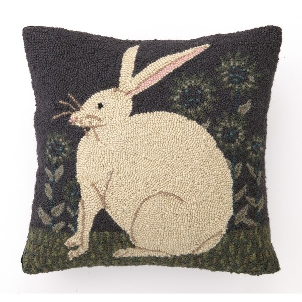 Warren Kimble Hare With Sunflowers Hook Pillow 16X16"
