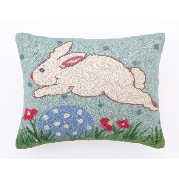 Sally Eckman Roberts Happy Easter Hook Hook Pillow 16X20"