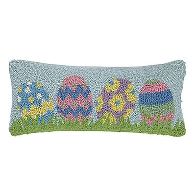 Easter Egg Oblong Hook Pillow 8X20"