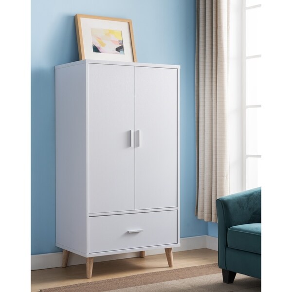 Carson Carrington Gjovik Modern White 2-door Wardrobe ...