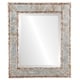 preview thumbnail 1 of 2, Paris Framed Rectangle Mirror in Champagne Silver - Antique Silver