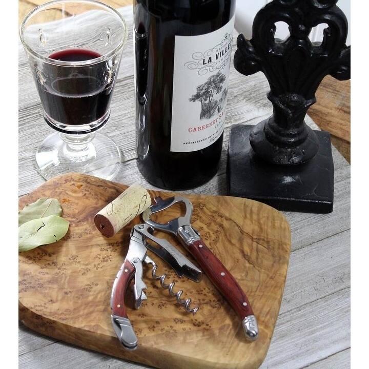 French Home Laguiole 2 Piece Bar Opener Set with Pakkawood Handles