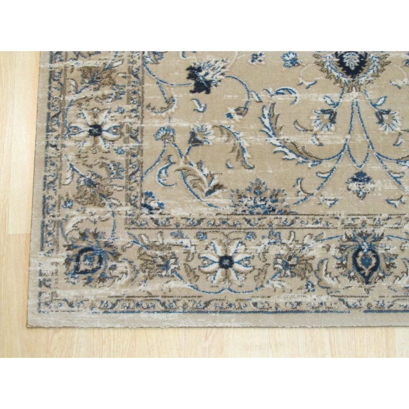 Beige Distressed Bohemian Isabella Rug - 8'6" x 11'10"