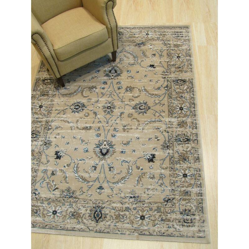 Beige Distressed Bohemian Isabella Rug - 8'6" x 11'10"