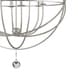 preview thumbnail 3 of 2, Copper Grove Poltava 6-light Silvertone Globe Chandelier