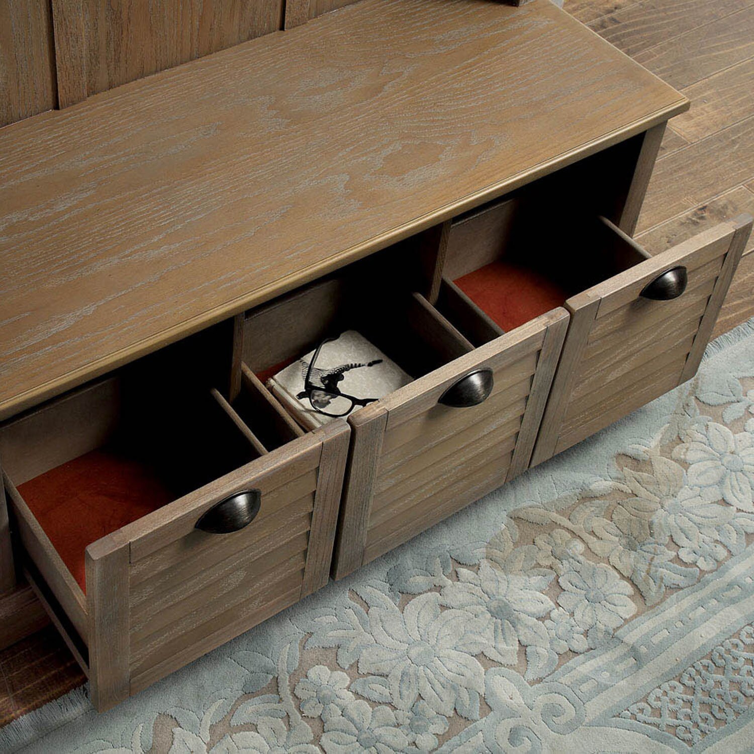 Shop Furniture Of America Miba Rustic Grey Hall Tree With Storage