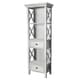 preview thumbnail 2 of 4, Biel Rustic White Solid Wood Storage Bookshelf by Furniture of America