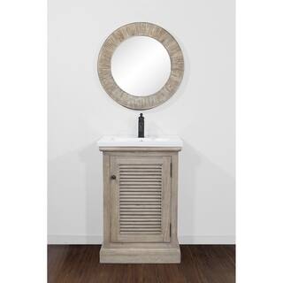 Rustic Bathroom Furniture Find Great Deals Ping At 24 Rustic Solid Fir Single Sink Vanity With Ceramic No Faucet
