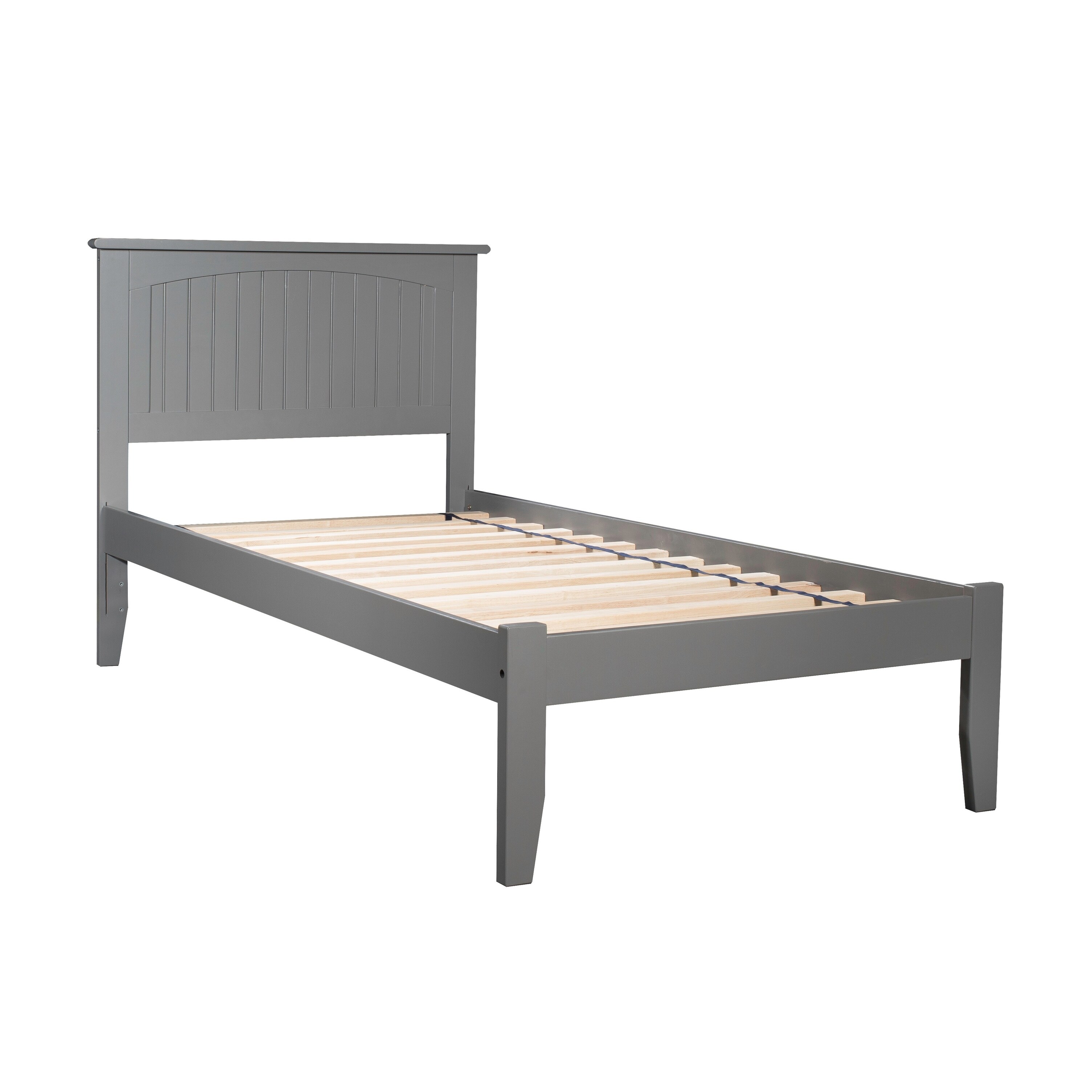 Nantucket Twin Xl Platform Bed With Open Foot Board In Atlantic Grey Nantucket Twin Xl Platform Bed With Open Foot Board In Atlantic Grey
