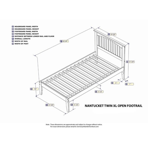 twin bed dimensions