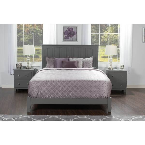 Nantucket Queen Traditional Bed In Atlantic Grey Nantucket Queen Traditional Bed In