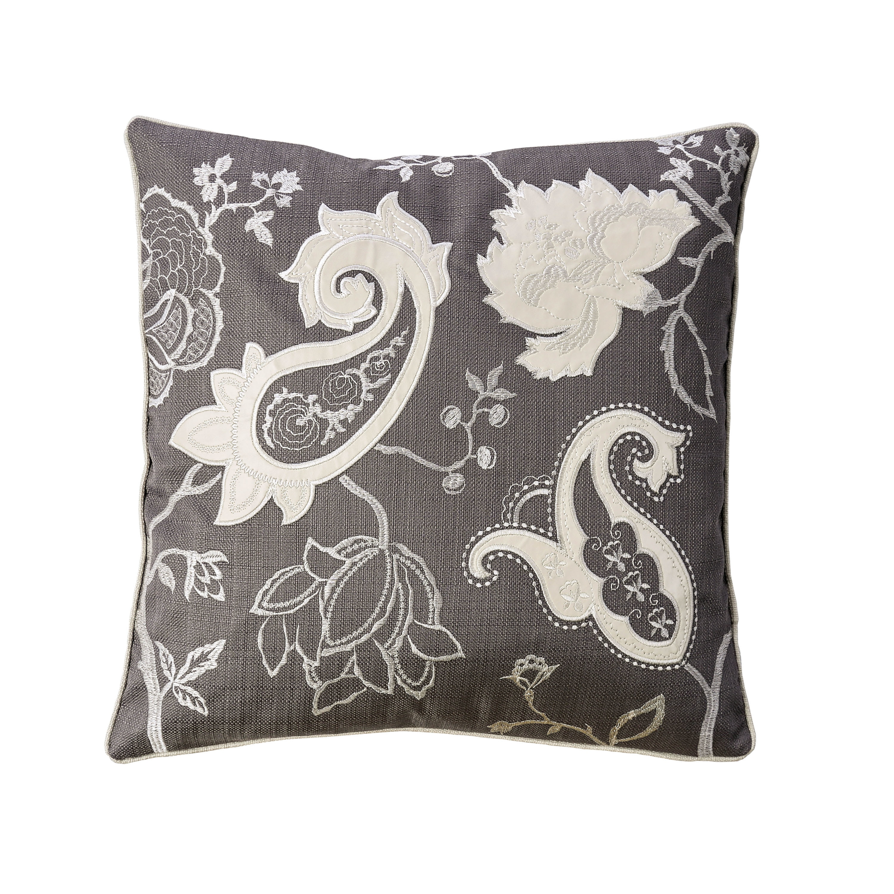 Furniture of America Gael Contemporary Grey Throw Pillows (Set of 2)