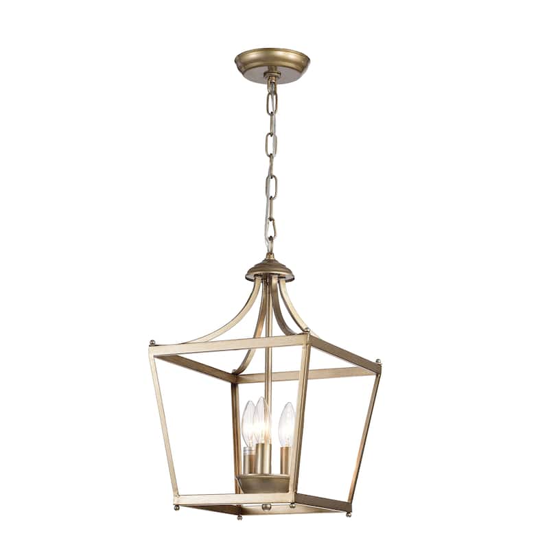 Sunsus Oil Brushed Silver 3-light Lantern Pendant