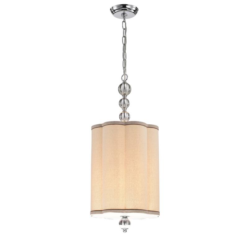 Natch 12-inch Chrome and Glass 4-light Pendant