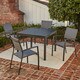 Hanover Naples 5-Piece Square Dining Set - Thumbnail 0