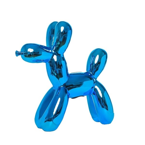 Interior Illusions Plus Royal Blue Balloon Dog Bank - 12" tall