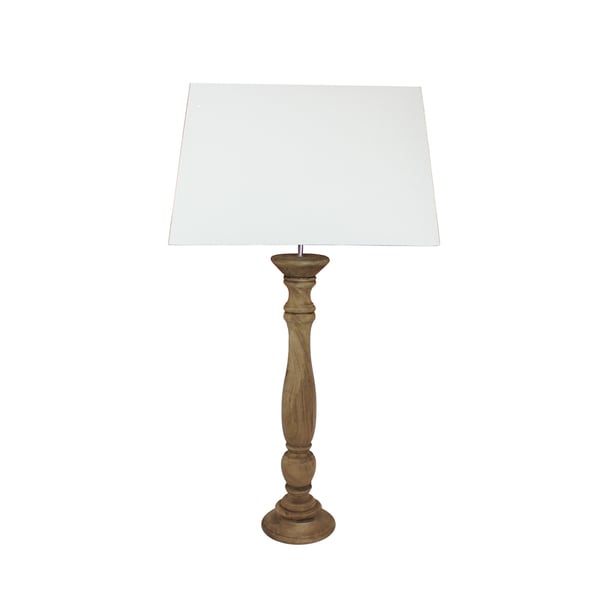 tall grey table lamp