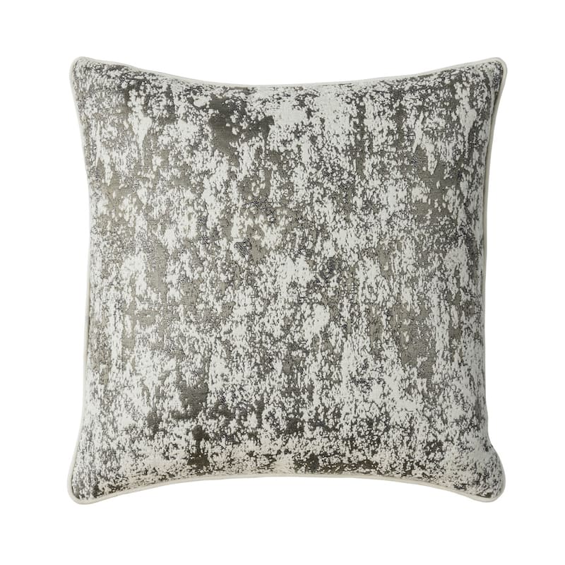 Ana Contemporary Silver Throw Pillows (Set of 2) by Furniture of America