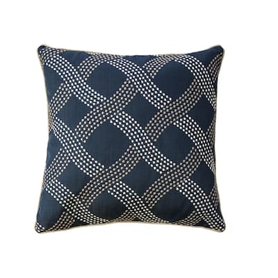 Tral Contemporary Blue Throw Pillows (Set of 2) by Furniture of America