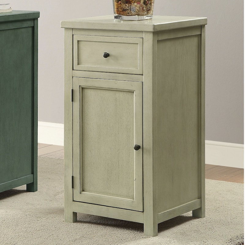 Kae Vintage 18-inch Solid Wood 1-Drawer Side Table by Furniture of America
