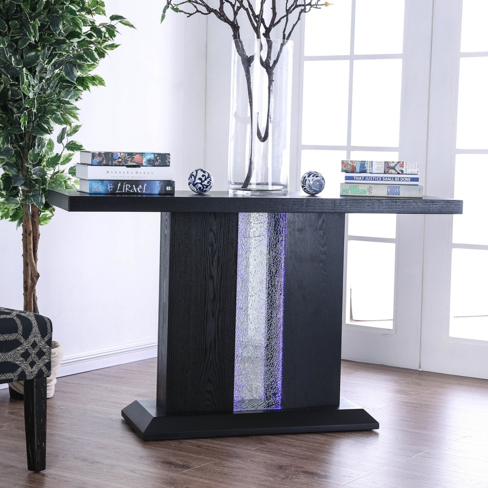 led console table