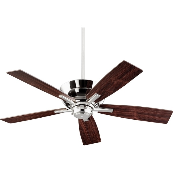 Mercer 52 Tranistional Ceiling Fan With Integraded Uplight Light Kit Polished Nickel