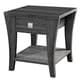 preview thumbnail 4 of 8, Furniture of America Werc Contemporary Grey 22-inch 1-shelf Side Table