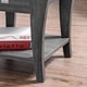 preview thumbnail 5 of 8, Furniture of America Werc Contemporary Grey 22-inch 1-shelf Side Table