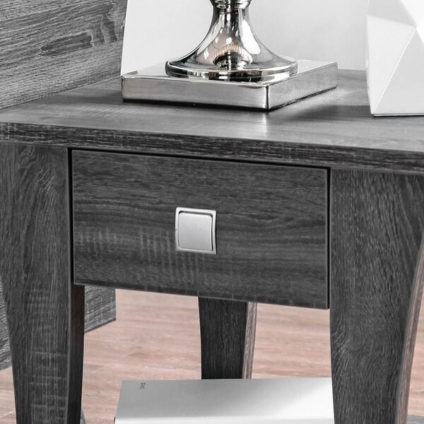 grey chairside table