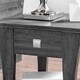 preview thumbnail 6 of 8, Furniture of America Werc Contemporary Grey 22-inch 1-shelf Side Table