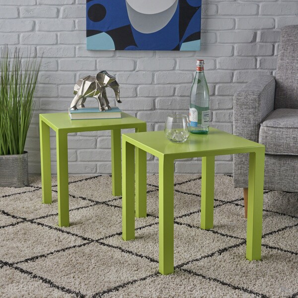 Windsdor Modern Aluminum Side Tables (Set of 2) by Christopher Knight Home