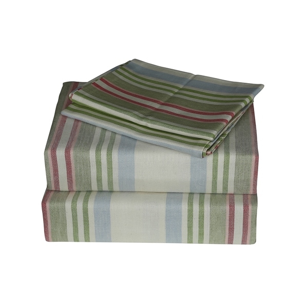 Just Linen 300 Thread Count 100 Cotton Twill Multi Color Just Linen 300 Thread Count 100 Cotton Twill Multi Color Striped Bedding Sheet Set With Deep Pocketed Ed Sheets Free Shipping Today