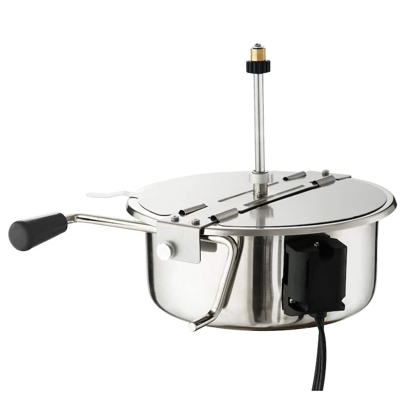 Countertop Popcorn Machine- Antique Style Movie Night Popper- 8oz Kettle & Old Maids Drawer by Superior Popcorn Company (Black)