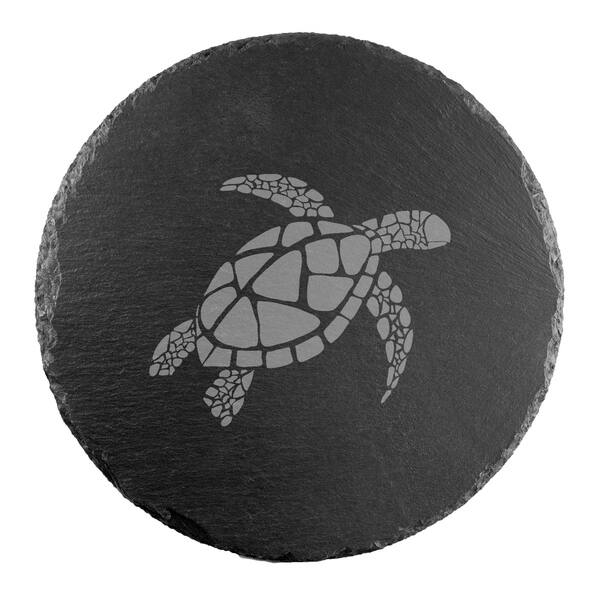 Sea Turtle Round Slate Server - Bed Bath & Beyond - 20301523
