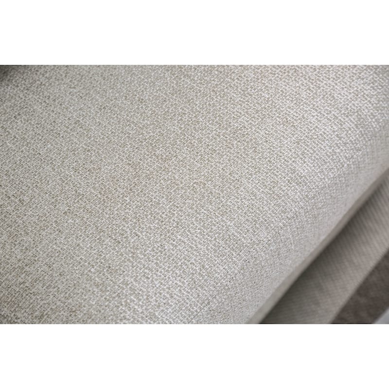 Zito Transitional Grey Linen Fabric Padded Sofa by Furniture of America