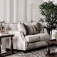 preview thumbnail 1 of 6, Zack Contemporary Chenille Nailhead Loveseat by Furniture of America