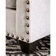 preview thumbnail 2 of 6, Zack Contemporary Chenille Nailhead Loveseat by Furniture of America