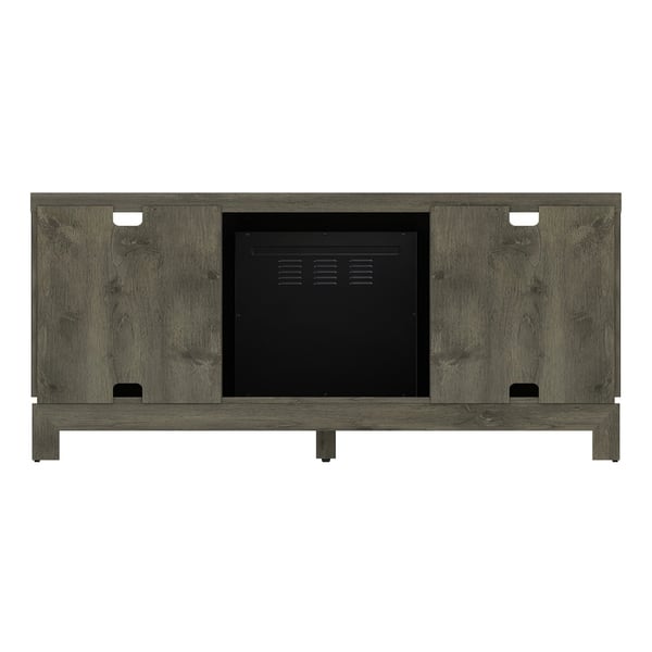 Berkeley TV Stand for TVs up to 65" with Fireplace, Spanish Gray Bed
