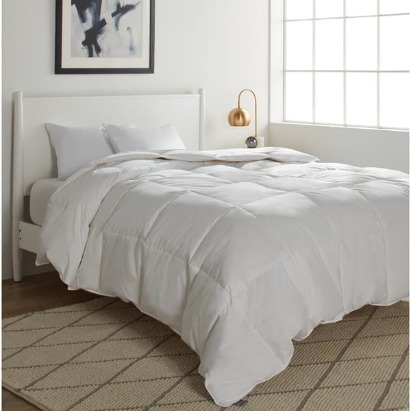 Shop Elle White 250 Thread Cotton Count White Goose Down And