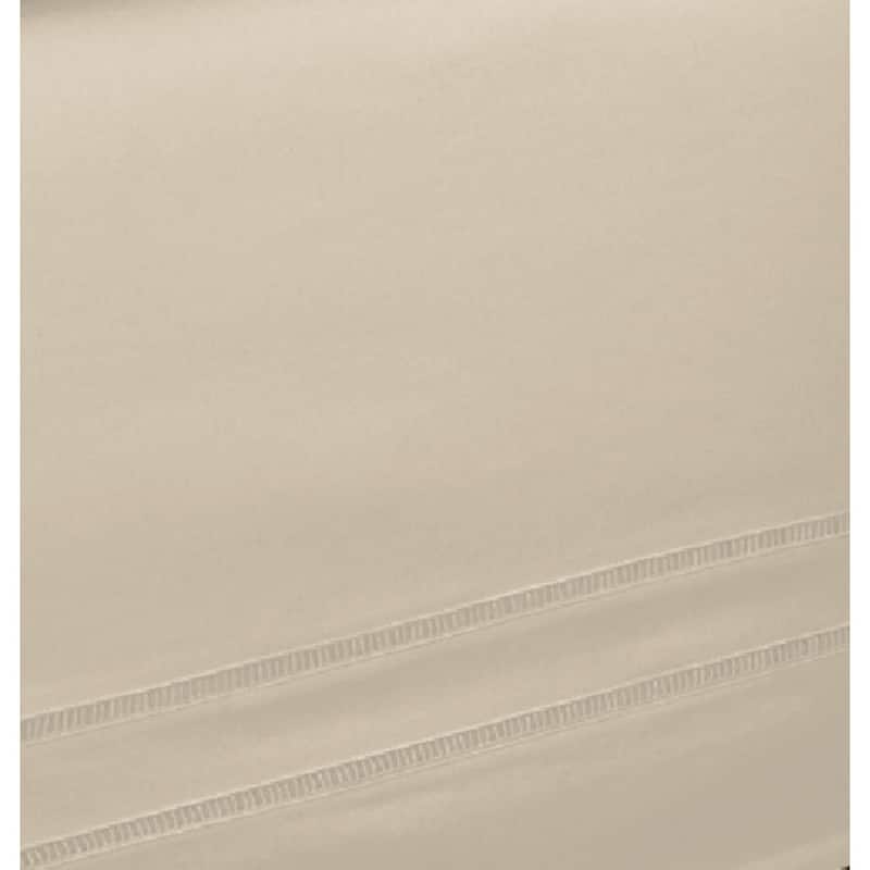Linen Hemstitch 15-inch Drop Bed Skirt