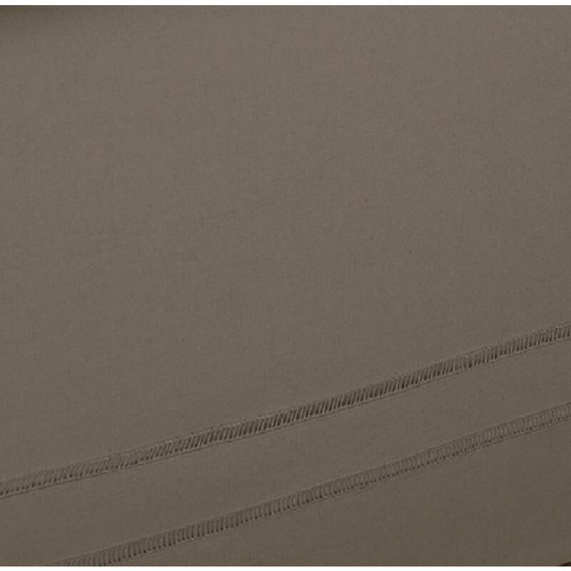 Linen Hemstitch 15-inch Drop Bed Skirt