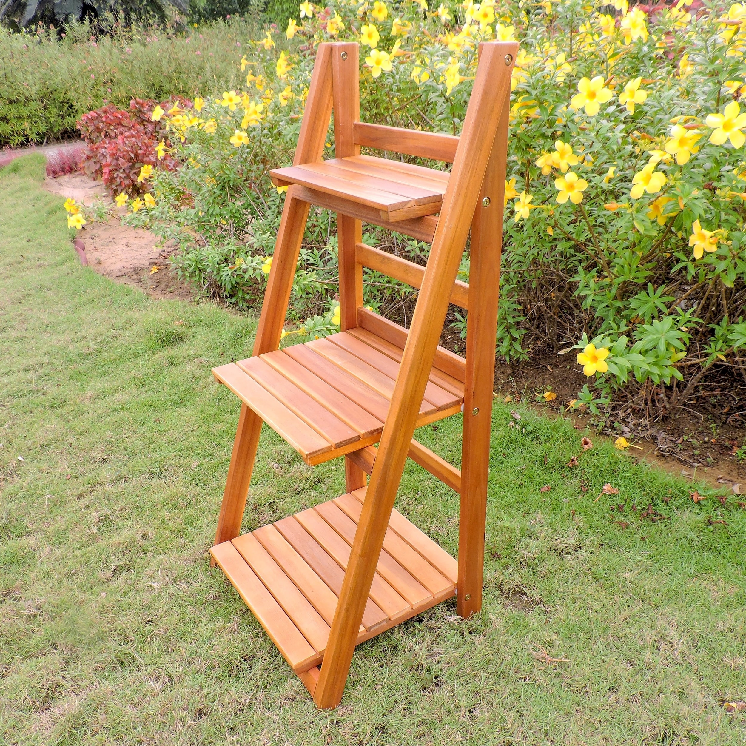 International Caravan Royal Fiji 3-tier Plant Shelf