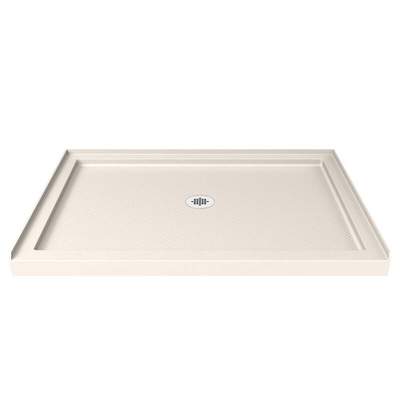 DreamLine Flex 36 in. D x 48 in. W x 74 3/4 in. H Pivot Shower Door and Shower Base Kit - 36" x 48"