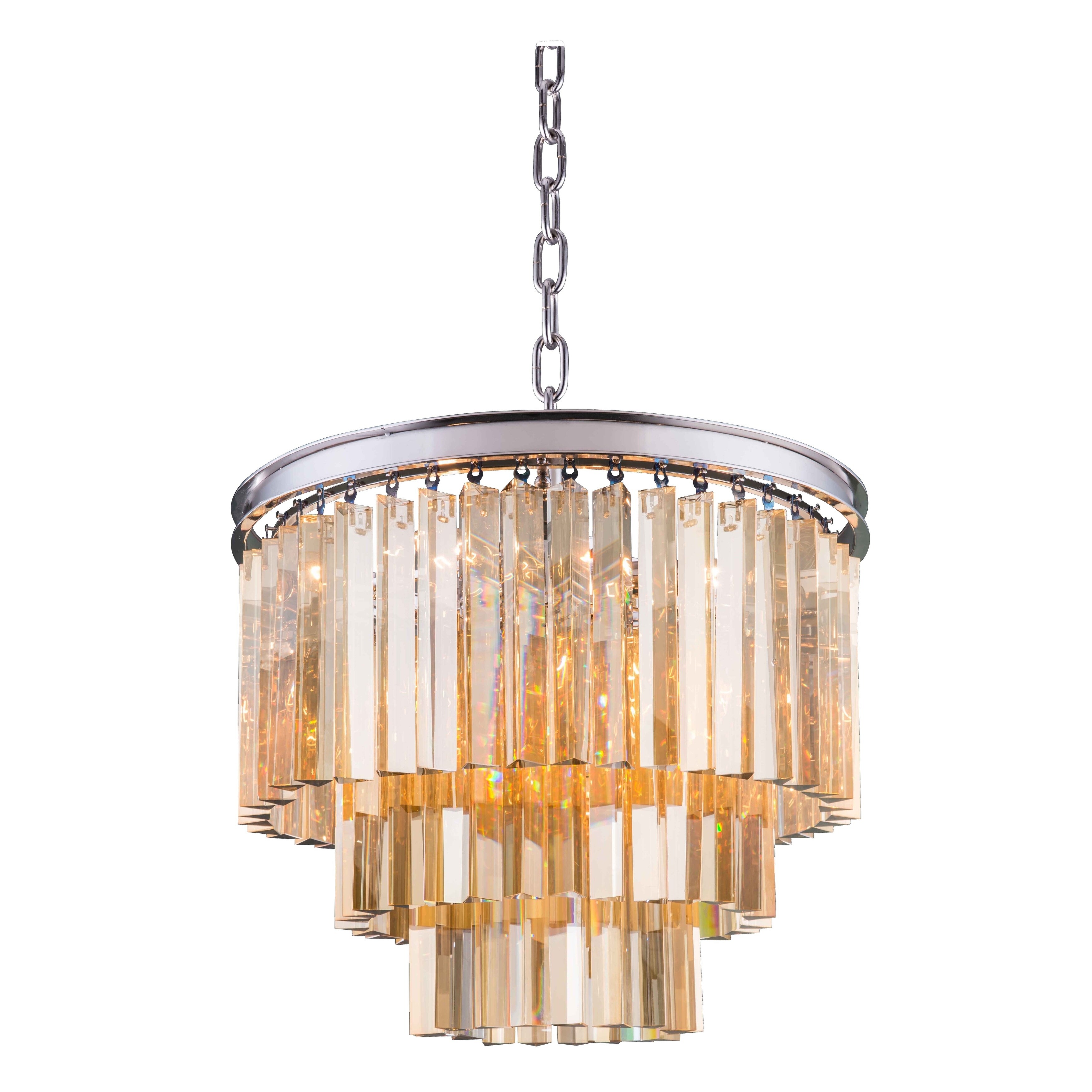 Royce Edge 9-Light Polished Nickel Chandelier (polished nickel (royal cut golden teak crystals)) - Chandeliers For Bedrooms by Overstock.com