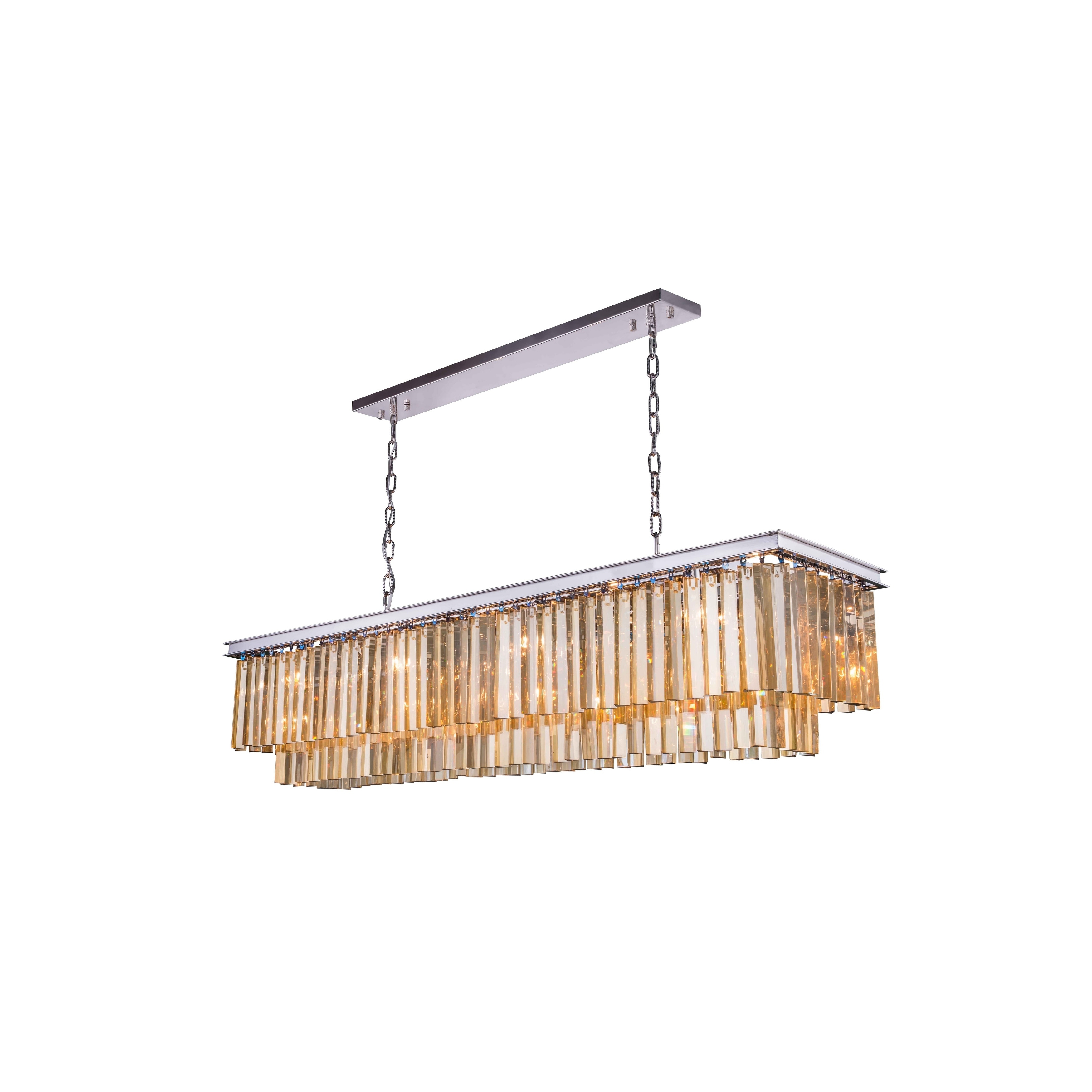 Royce Edge 12-Light Polished Nickel Chandelier (polished nickel (royal cut golden teak crystals)) - Chandeliers For Bedrooms by Overstock.com